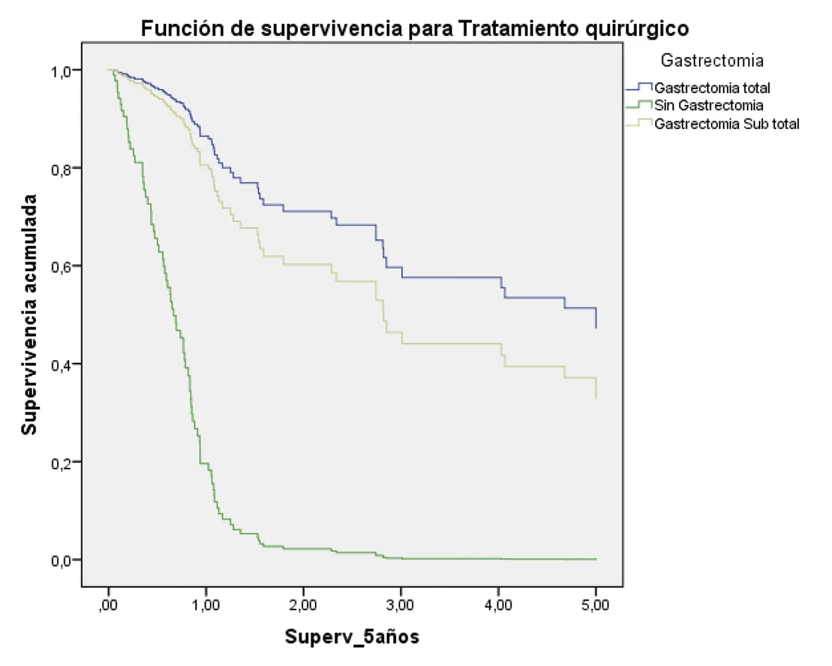 Análisis de supervivencia global a cinco años en pacientes con cáncer gástrico atendidos en la provincia de Loja-Ecuador - Revista Indexia
